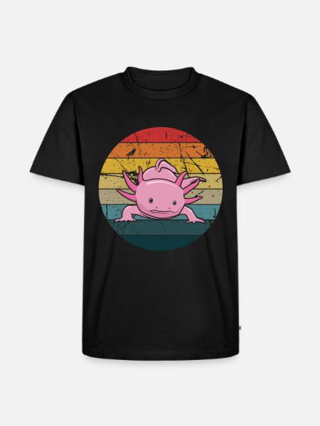 Axolotl - Men's Premium Organic T-Shirt - black