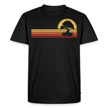 Bonsaï - T-shirt Premium bio Homme - noir - Devant - Nico (187cm)