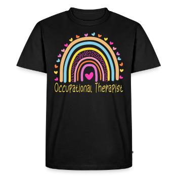 Occupational Therapist Rainbow - T-shirt Premium bio Homme - noir - Devant - Nico (187cm)