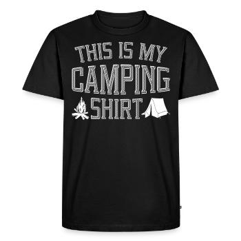 This Is My Camping Shirt Tent - T-shirt Premium bio Homme - noir - Devant - Nico (187cm)
