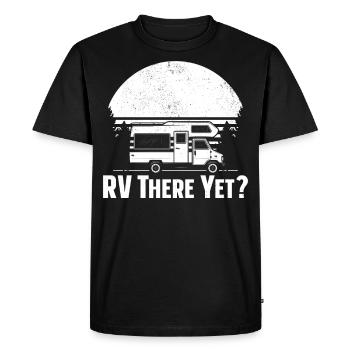 Camping Motorhome Campervan - T-shirt Premium bio Homme - noir - Devant - Nico (187cm)