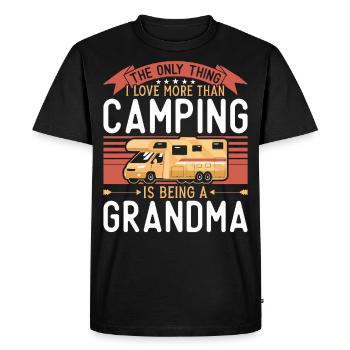 Camping Motorhome Campervan - T-shirt Premium bio Homme - noir - Devant - Nico (187cm)