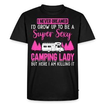 Super Sexy Camping Lady Motorhome - T-shirt Premium bio Homme - noir - Devant - Nico (187cm)