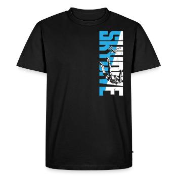 Skydiving Skydive - Men's Premium Organic T-Shirt - black - Front - Nico (187cm)