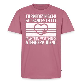 Tierarzthelferin Tiermedizinische Fachangestellte - Männer Premium Bio T-Shirt - Mauve - Vorne - Nico (187cm)