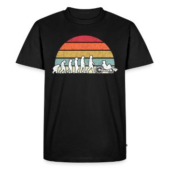 Liegerad Evolution Radfahrer Liegefahrrad Geschenk - Männer Premium Bio T-Shirt - Schwarz - Vorne - Nico (187cm)