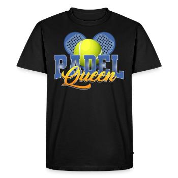 Padel Queen pour les joueurs de padel - T-shirt Premium bio Homme - noir - Devant - Nico (187cm)