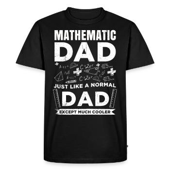 Mathématiques Nerd Algèbre Géométrie Formule Math - T-shirt Premium bio Homme - noir - Devant - Nico (187cm)