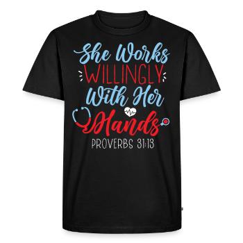 Certified Medical Assistant Bible - Men's Premium Organic T-Shirt - black - Front - Nico (187cm)