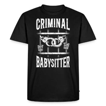 Correctional Officer Cuffs - Men's Premium Organic T-Shirt - black - Front - Nico (187cm)