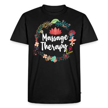 Licensed Massage Therapist Therapy - Men's Premium Organic T-Shirt - black - Front - Nico (187cm)