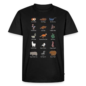 Seltene Exotische Tiere Meme Wortspiel Geschenk - Männer Premium Bio T-Shirt - Schwarz - Vorne - Nico (187cm)