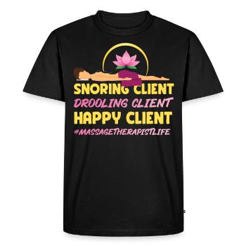 Licensed Massage Therapist Therapy - Men's Premium Organic T-Shirt - black - Front - Nico (187cm)