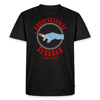 Phlebotomist Tech Technician - Men's Premium Organic T-Shirt - black - Front - Nico (187cm)