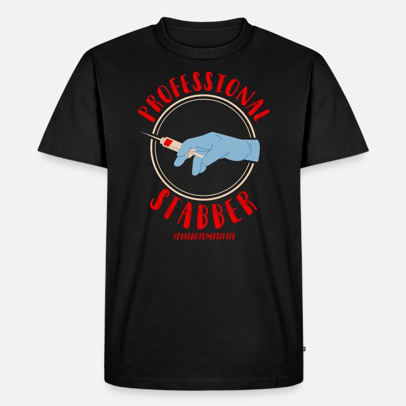 Phlebotomist Tech Technician - Männer Premium Bio T-Shirt - Schwarz