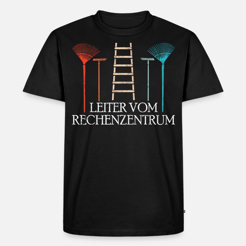 Gärtner | Leiter vom Rechenzentrum - Männer Premium Bio T-Shirt - Schwarz