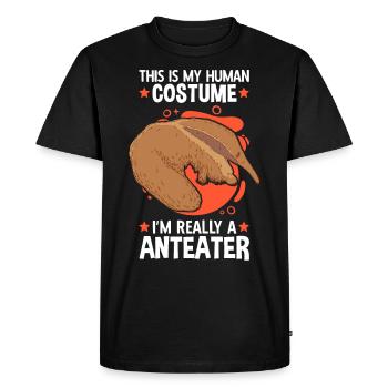 Fourmilier Costume Fourmilier Fourmilier - T-shirt Premium bio Homme - noir - Devant - Nico (187cm)