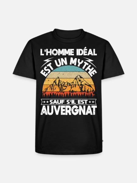 Auvergnat Auvergne - T-shirt Premium bio Homme - noir