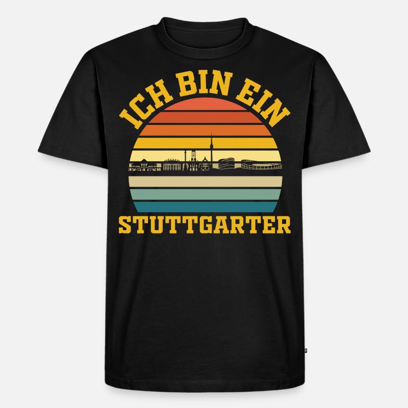 Stuttgart | Ich bin ein Stuttgarter - Männer Premium Bio T-Shirt - Schwarz