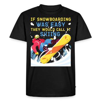Snowboarding Snowboard If - Men's Premium Organic T-Shirt - black - Front - Nico (187cm)