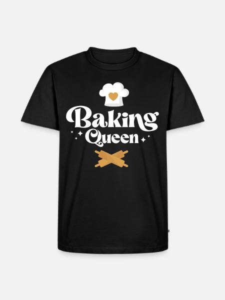 Bake Baking Baking Queen - Men's Premium Organic T-Shirt - black