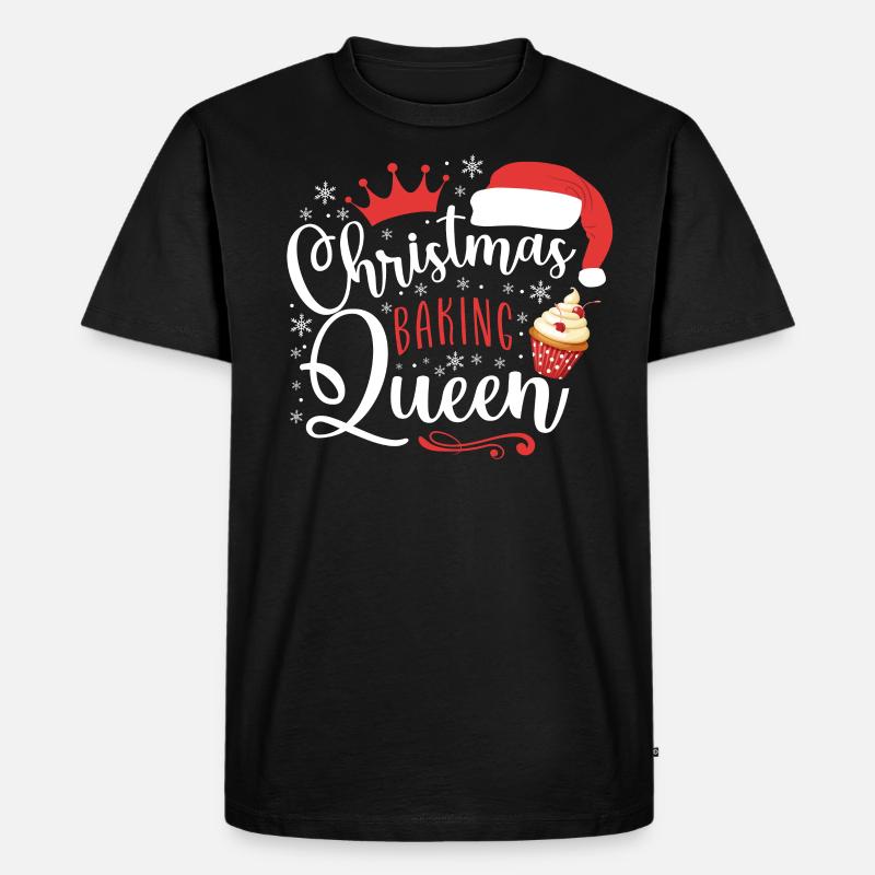 Bake Baking Christmas Cupcake - Men's Premium Organic T-Shirt - black