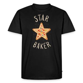 Bake Baking Star Cookie Star Baker - Men's Premium Organic T-Shirt - black - Front - Nico (187cm)