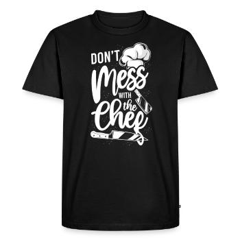Cooking Cook Kitchen Chef Don'T - Men's Premium Organic T-Shirt - black - Front - Nico (187cm)