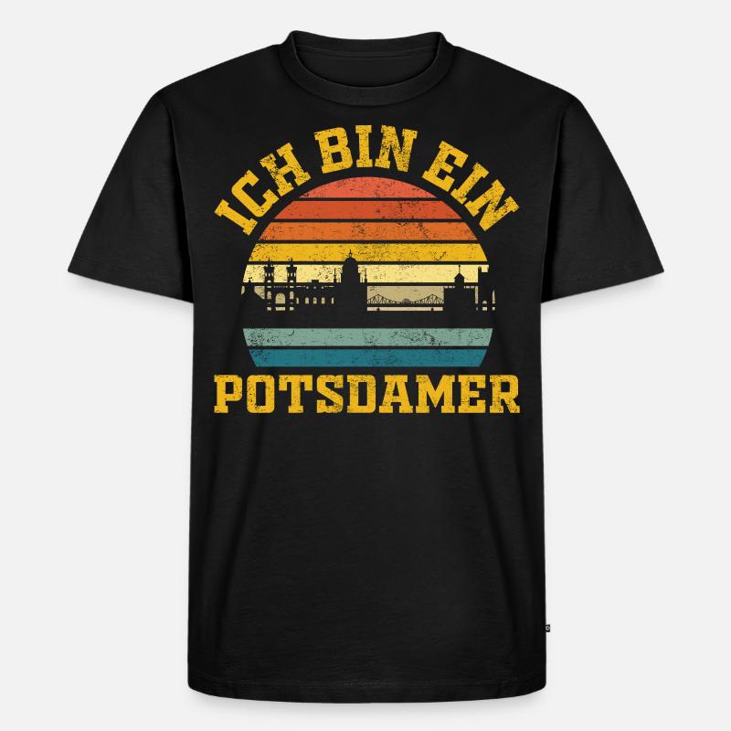 Potsdam | Ich bin ein Potsdamer - Männer Premium Bio T-Shirt - Schwarz