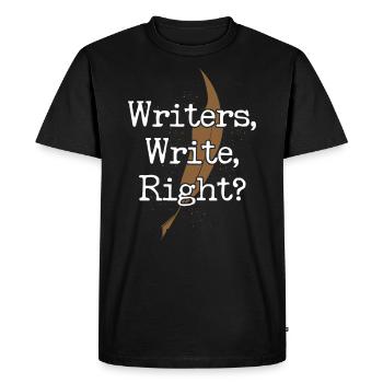 Writing Novel Writer & Published - Men's Premium Organic T-Shirt - black - Front - Nico (187cm)
