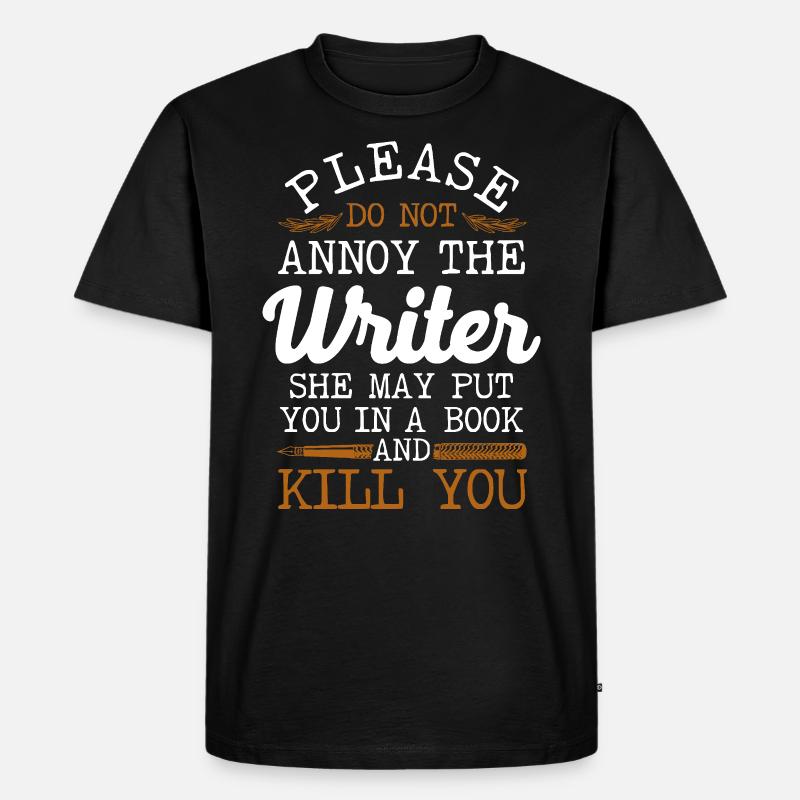 Writing Novel Writer & Published - Men's Premium Organic T-Shirt - black