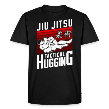 Jiu Jitsu Retro Vintage Jiu Jitsu - Men's Premium Organic T-Shirt - black - Front - Nico (187cm)