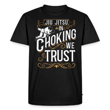 Jiu Jitsu Jiu Jitsu In Choking We - Men's Premium Organic T-Shirt - black - Front - Nico (187cm)