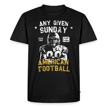 Any given Sunday - American Football - Men's Premium Organic T-Shirt - black - Front - Nico (187cm)