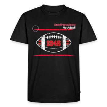 San Francisco American Football Team Design - Men's Premium Organic T-Shirt - black - Front - Nico (187cm)