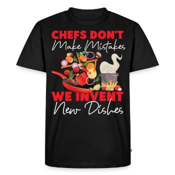 Cuisine Cuisine Cuisine Chef Chefs - T-shirt Premium bio Homme - noir - Devant - Nico (187cm)