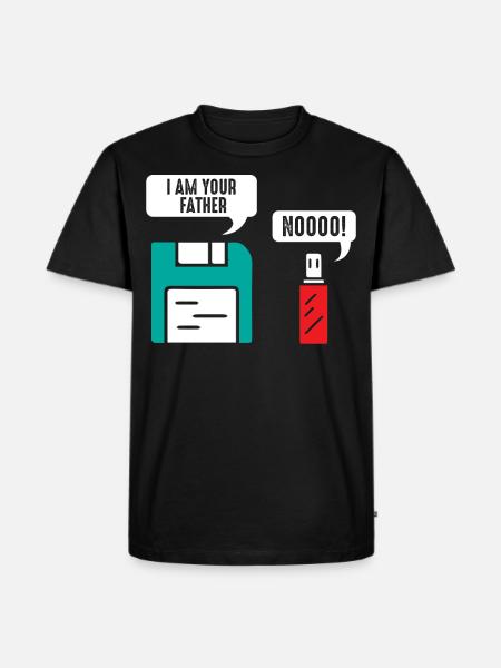 Informatiker Nerd Geek - Männer Premium Bio T-Shirt - Schwarz