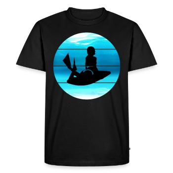 Bodyboarding Bodyboarder Surfing Sea Water Sport - Men's Premium Organic T-Shirt - black - Front - Nico (187cm)
