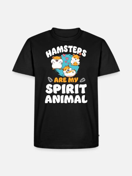 Les hamsters sont mon - T-shirt Premium bio Homme - noir