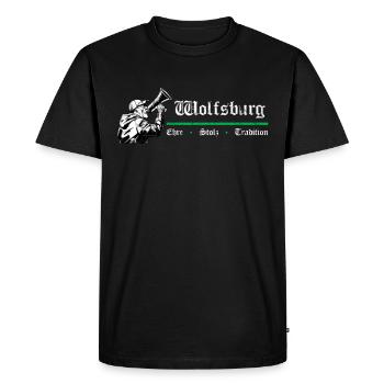 Wolfsburg Honour Pride Tradition - Men's Premium Organic T-Shirt - black - Front - Nico (187cm)
