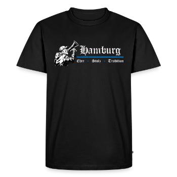 Hamburg Honour Pride Tradition - Men's Premium Organic T-Shirt - black - Front - Nico (187cm)