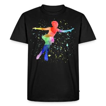 Figure Skating Ice Skater Skate Dance Winter Sport - Men's Premium Organic T-Shirt - black - Front - Nico (187cm)