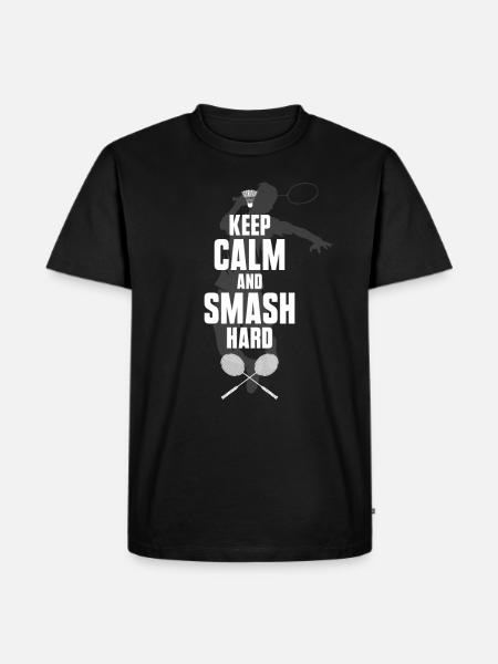 Badminton and badminton - Men's Premium Organic T-Shirt - black