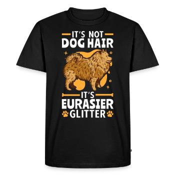 This is Eurasier Glitter Spitz Eurasian Dog - Men's Premium Organic T-Shirt - black - Front - Nico (187cm)