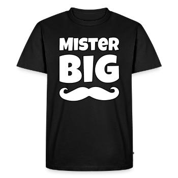 Mister Big - Men's Premium Organic T-Shirt - black - Front - Nico (187cm)