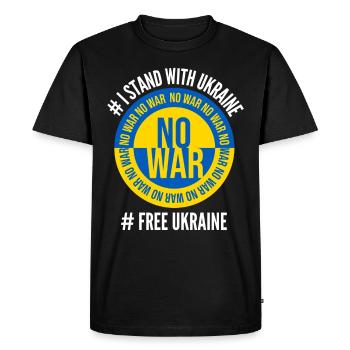 Ukraine, Ukraine, Ukraine, Ukrainian, Ukrainian - Men's Premium Organic T-Shirt - black - Front - Nico (187cm)