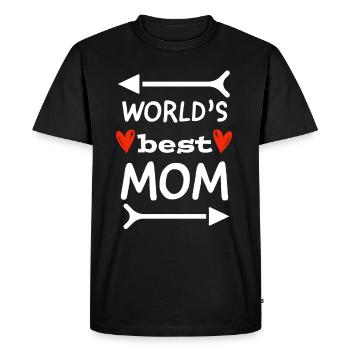 Fête des mères, Fête des mères, Fête des mères - T-shirt Premium bio Homme - noir - Devant - Nico (187cm)