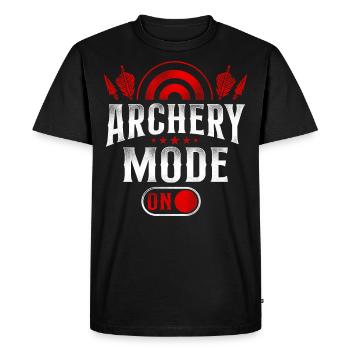 Archery Bow Archer Vintage Archery - Men's Premium Organic T-Shirt - black - Front - Nico (187cm)