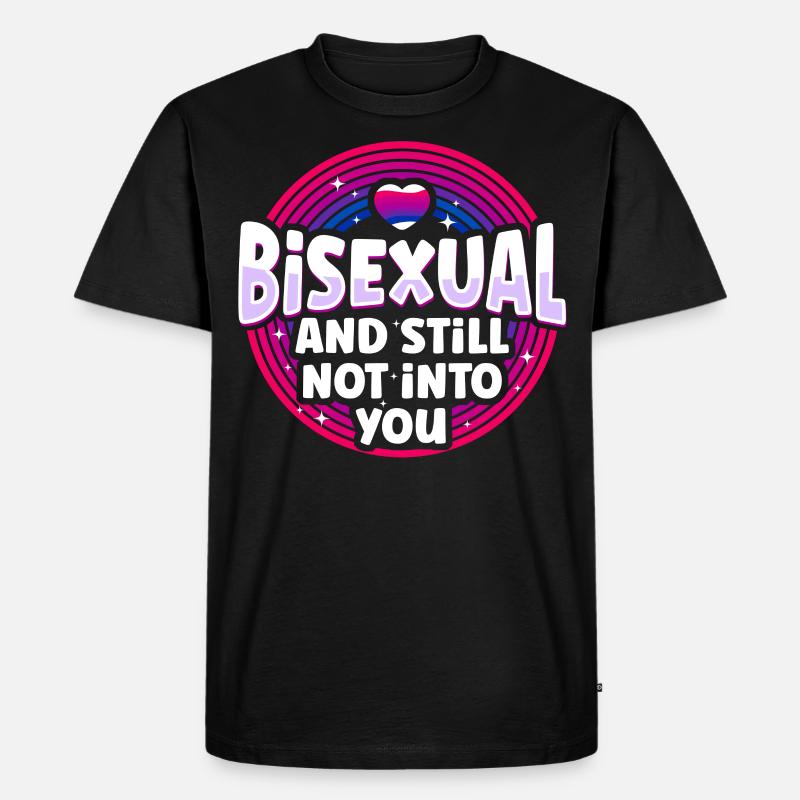 Bifil Bi Pride Flag Bifil - Premium økologisk T-skjorte for menn - svart