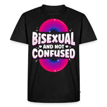 Bisexuel Bi Pride Flag Bisexuel - T-shirt Premium bio Homme - noir - Devant - Nico (187cm)